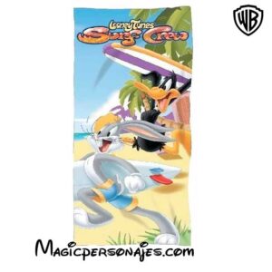Toalla Looney Tunes Surf  playa  microfibra 70x140cm