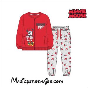 Chándal Minnie Mouse infantil rojo 2200004789