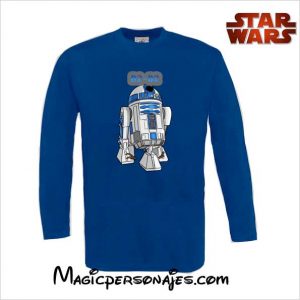 Camiseta Star Wars R2 D2  juvenil manga larga