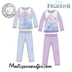 Pijama Frozen manga algodón orgánico