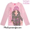 Camiseta Top Model manga larga rosa 85073