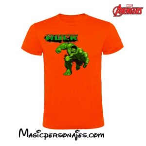 Camiseta Hulk Puños manga corta naranja