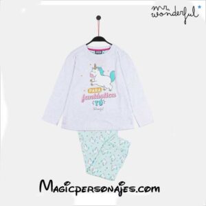 Pijama Mr Wonderful  Fantástica manga larga  para Niña blanco