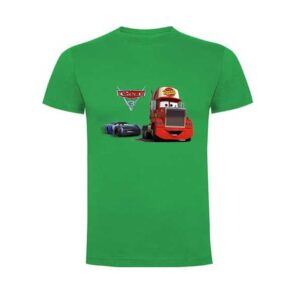 Camiseta  Cars Rayo Mcqueen para niño manga corta