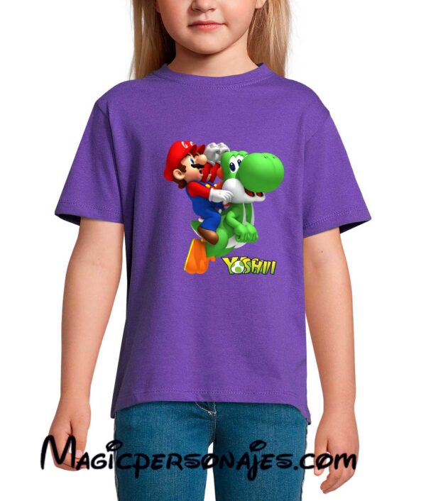 Camiseta Super Mario Galaxy y Yoshi