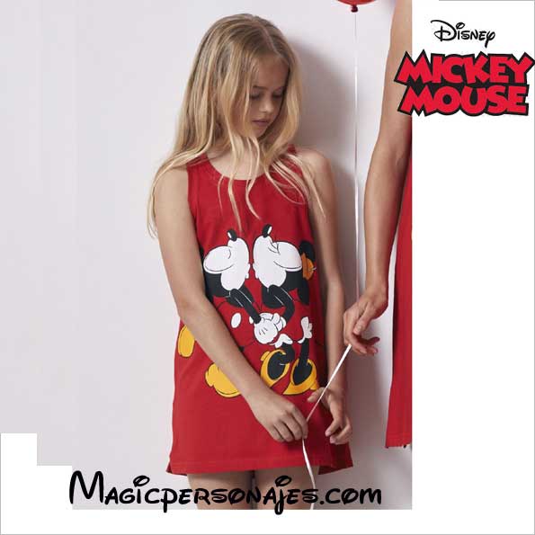 Camisola Disney tirantes Mickey y Minnie love para niña