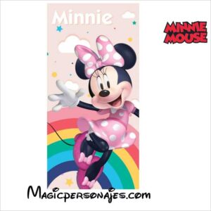 Toalla Minnie Mouse,Disney Playa Oficial Microfibra 160  70 X 140 Cm