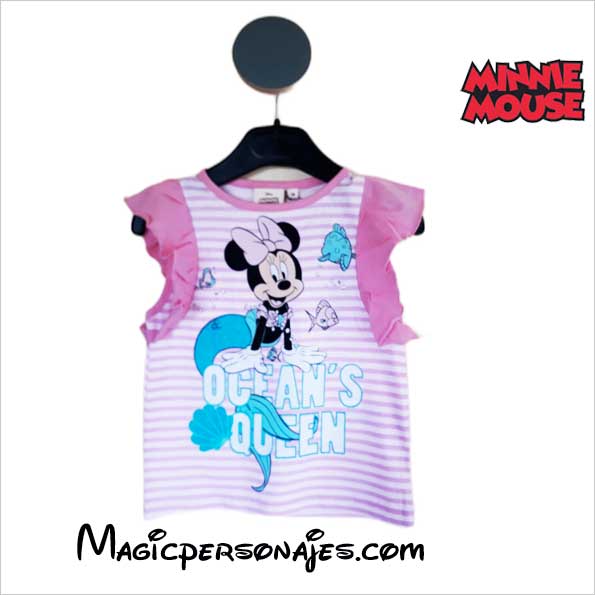 Camiseta Minnie manga volante
