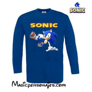 Camiseta Sonic tumbado para niño manga larga