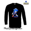 Camiseta Sonic 2 maga larga negra