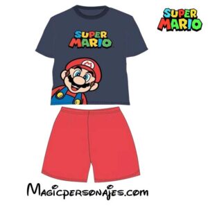 Pijama  Mario Bros de verano niño en marino