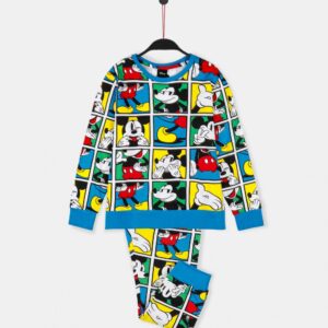 Pijama Disney  Mickey Window multicolor  para niña manga larga