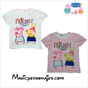 Peppa Pig camiseta Friends niña manga corta