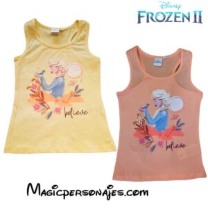Camiseta  Frozen niña de Tirantes  Believe