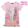 Miss Melody Camiseta Niña manga corta caballos