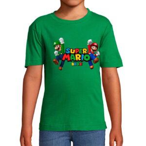 Camiseta Super Mario niño manga corta super mario yoshi