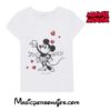 Camiseta Minnie Mouse corazones blanca