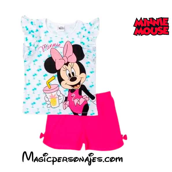 Pijama -conjunto Minnie fucsia