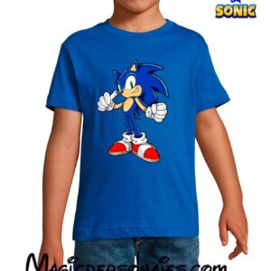 Camiseta Sonic Ok para niño  manga corta