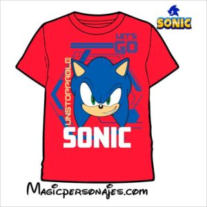 Camiseta Sonic Unstoppable Sonic The Hedgehog niño manga corta