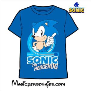 Camiseta Sonic The Hedgehog niño manga corta
