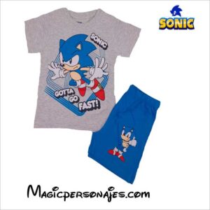 Conjunto Pijama Sonic The Hedgehog niño manga corta